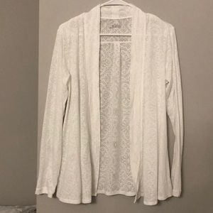 ⭐️ Sheer White Columbia Cardigan